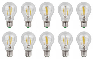 Ampoule E27 A60 10 pièces | LED 6W=60W lumière traditionnelle - 700 lumens | blanc lumière du jour 6500K - LEDPLANET.NL