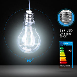 Gloeilamp E27 A60 10 stuks | LED 6W=60W traditioneel licht - 700 Lumen | daglichtwit 6500K