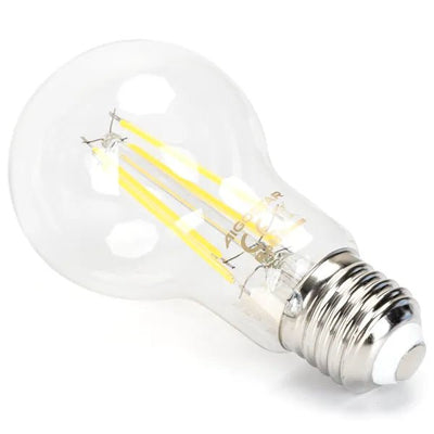 Ampoule E27 à intensité variable, blanc lumière du jour | A60 LED 6 W~600 lm=éclairage halogène 51 W | verre transparent - 6500 K - LEDPLANET.NL