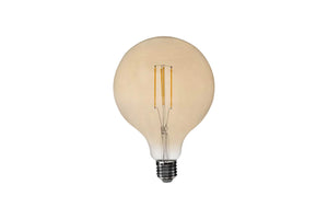 Gloeilamp E27 G125 - LED 6W=60W - 500 Lumen - Amber 2200K - Dimbaar - 20 stuks - 230V