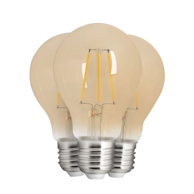 Gloeilamp E27 A60, Amber 2200K, Dimbaar, 100 stuks, 230V