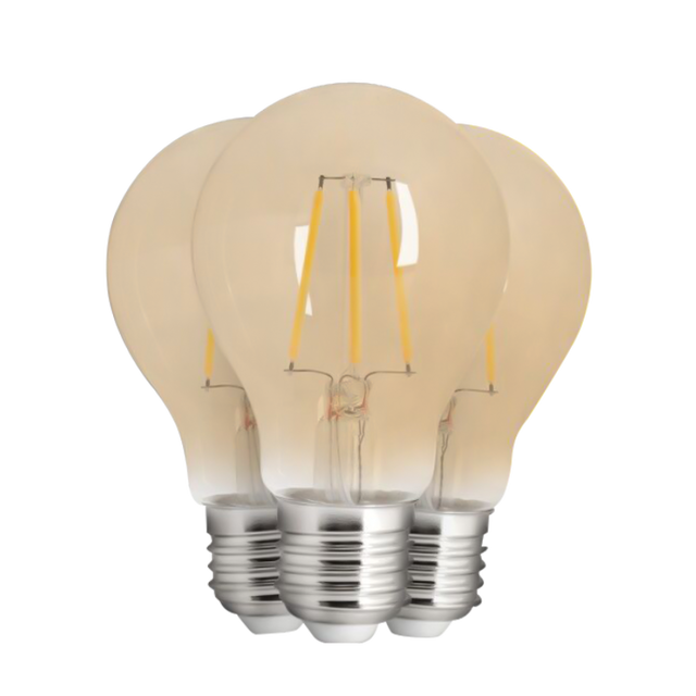 LED filament gloeilamp 40W 470lm 2700K IP20 pack van 3