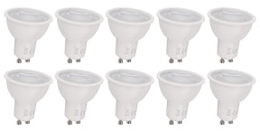 GU10 LED lamp dimbaar, 7W, daglichtwit 6000K, 650 lm, 60°, 10 stuks