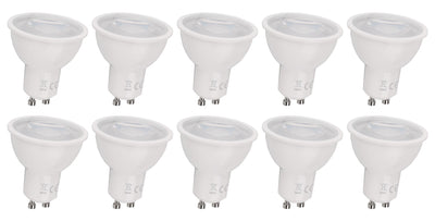 Spot GU10 à intensité variable, lot de 10, blanc chaud | culot à baïonnette PAR16 | LED 7 W~650 lm=éclairage halogène 50 W | 3000 K Triac - 230 V - LEDPLANET.NL
