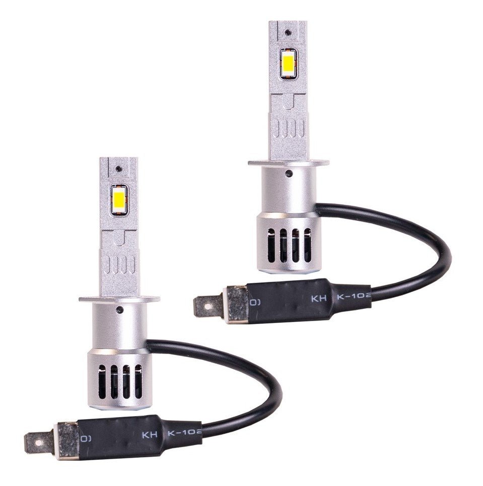 Kit de phares H1 blanc lumière du jour 6000 K - 35 watts et 2000 lm/pièce | 12 V CC - refroidissement actif - LEDPLANET.NL