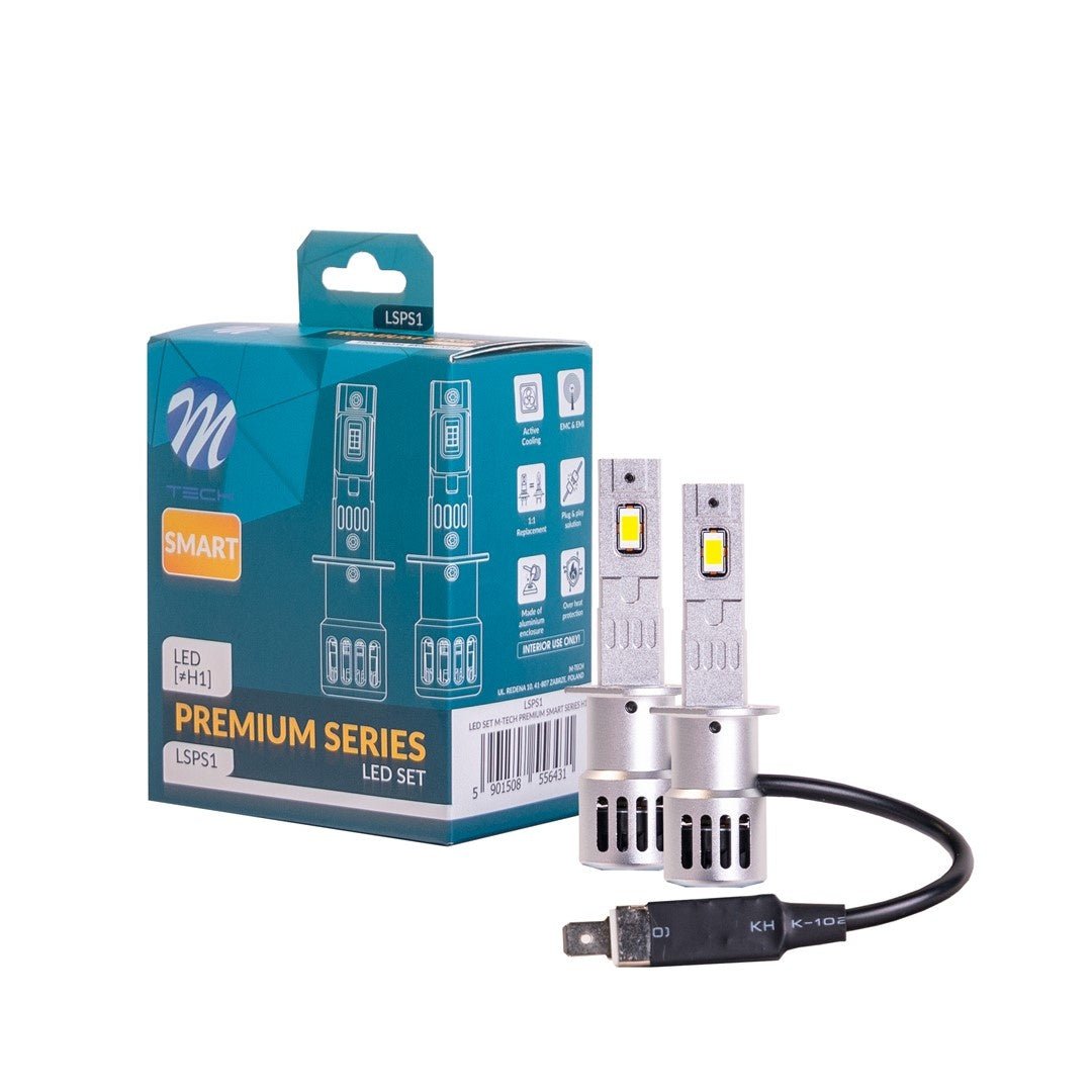 Kit de phares H1 blanc lumière du jour 6000 K - 35 watts et 2000 lm/pièce | 12 V CC - refroidissement actif - LEDPLANET.NL