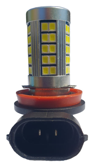 H11 koplamp 2 stuks | 55-SMD daglichtwit 6000K met lens | 12V