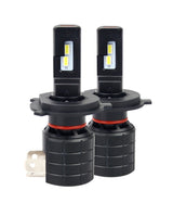 H4 koplamp set | 2x 4 - SMD LED daglichtwit 6000K - 5000 Lm/stuk | CAN - BUS 12V - 24V DC - LEDPLANET.NL