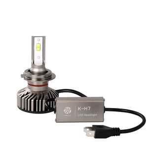 Kit de phares H7 - CAN-BUS - blanc lumière du jour 6500K - 40 watts et 5200 lm/pièce | 12V CC - refroidissement actif