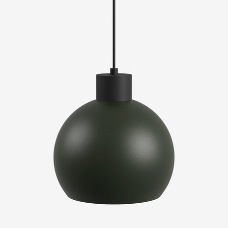 Hanglamp bolvormig LED in olijfgroen met een moderne uitstraling voor sfeervolle verlichting