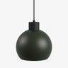 Hanglamp bolvormig LED in olijfgroen met een moderne uitstraling voor sfeervolle verlichting