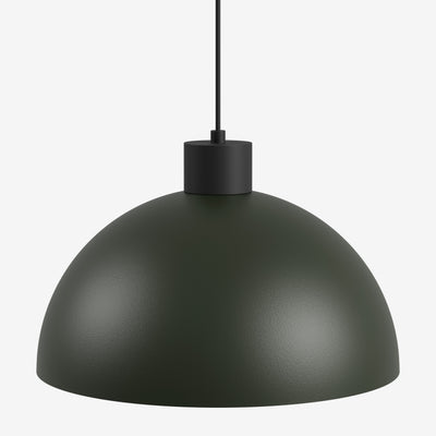 Suspension verte Bowl LED avec une finition mate et moderne pour un intérieur élégant