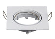 Inbouwframe 82mm x 82mm | vierkante kantelbare inbouwspot wit | boorgat Ø 74 mm - LEDPLANET.NL