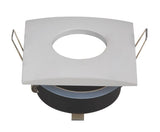 Inbouwframe 84mm x 84mm | vierkante inbouwspot wit | boorgat Ø 75 mm - LEDPLANET.NL
