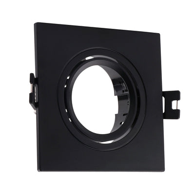 Cadre encastrable 93 mm x 93 mm | spot encastré carré noir | découpe 75 mm x 75 mm - LEDPLANET.NL