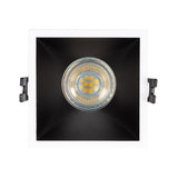 Inbouwframe 93 mm x 93 mm | vierkante verzonken inbouwspot zwart/wit | uitsparing 85 mm x 85 mm - LEDPLANET.NL