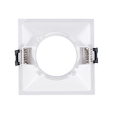 Inbouwframe 93 mm x 93 mm | vierkante verzonken inbouwspot zwart/wit | uitsparing 85 mm x 85 mm - LEDPLANET.NL