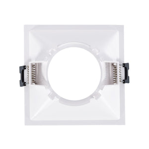 Cadre d’encastrement 93 mm x 93 mm | spot encastrable carré affleurant noir/blanc | découpe 85 mm x 85 mm