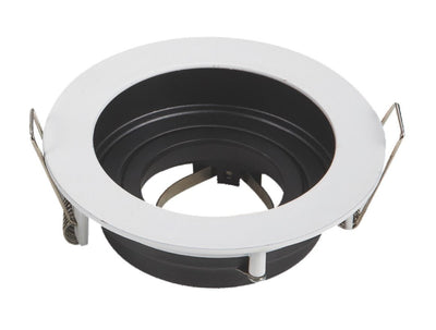 Inbouwframe Ø 100 mm, inbouwspot wit, boorgat Ø 90 mm