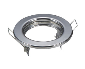 Inbouwframe Ø 80 mm, inbouwspot chroom, boorgat Ø 65 mm