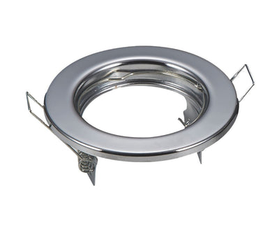 Inbouwframe Ø 80 mm, inbouwspot chroom, boorgat Ø 65 mm