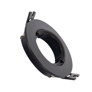 Cadre d'encastrement Ø 90 mm | spot encastrable orientable noir | diamètre de perçage Ø 70 mm