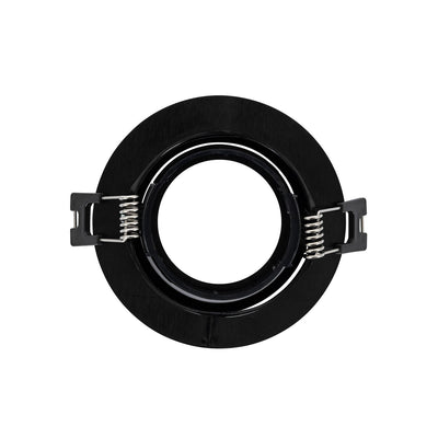 Cadre d’encastrement Ø 90 mm | spot encastrable orientable noir | diamètre de perçage Ø 70 mm - LEDPLANET.NL