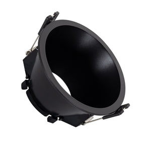 Inbouwframe Ø 93 mm, conische inbouwspot zwart, boorgat Ø 85 mm
