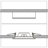 LED's Light LED Inbouwspot vierkant 15 cm - Dimbaar - Inbouw en opbouw - 1200 lm