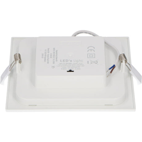 Spot LED encastrable carré LED's Light 15 cm - Variable - Encastrable et en saillie - 1200 lm