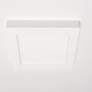 Plafonnier LED encastrable ou en saillie CCT Ø 20 cm carré – Dimmable – Blanc chaud et froid