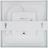 Inbouw/Opbouw LED Plafondlamp CCT Ø 20 cm vierkant - Dimbaar - warm en koud wit