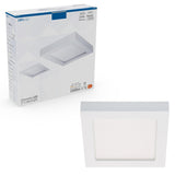 Inbouw/Opbouw LED Plafondlamp CCT Ø 20 cm vierkant - Dimbaar - warm en koud wit