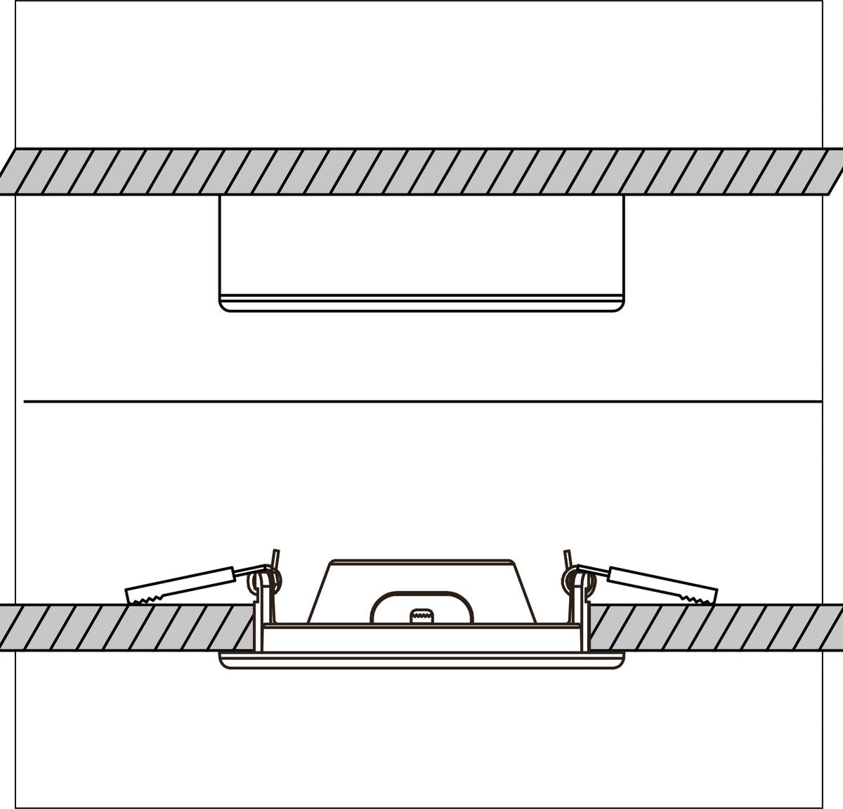 LED Inbouwspot 1200 Lumen - 12W - Koelwit 4000K - Dimbaar - Selecteerbare kleurtemperatuur - IP44 - Wit