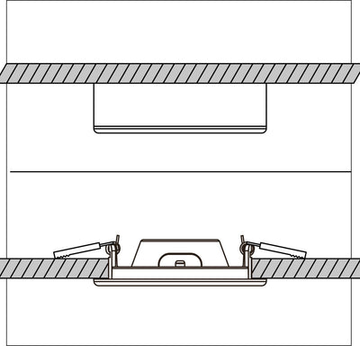 LED Inbouwspot 1200 Lumen - 12W - Koelwit 4000K - Dimbaar - Selecteerbare kleurtemperatuur - IP44 - Wit
