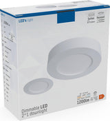 LED Inbouwspot 1200 Lumen - 12W - Koelwit 4000K - Dimbaar - Selecteerbare kleurtemperatuur - IP44 - Wit