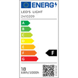 Barre LED T5 blanc froid 4000K - 120cm 1900 lumens - raccordable - pour armoires et cuisines