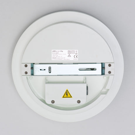 Plafonnier LED industriel étanche ø 33 cm - Pour intérieur et extérieur - Blanc froid