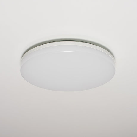Plafonnier LED industriel étanche ø 33 cm - Pour intérieur et extérieur - Blanc froid