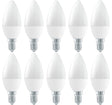 Kaarslamp E14 C37 10 stuks | LED 6W=41W gloeilamp | warmwit 3000K - LEDPLANET.NL