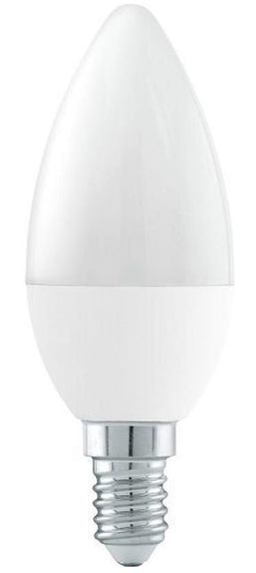 LED kaarslamp E14 warmwit 3000K, 6W, mat glas