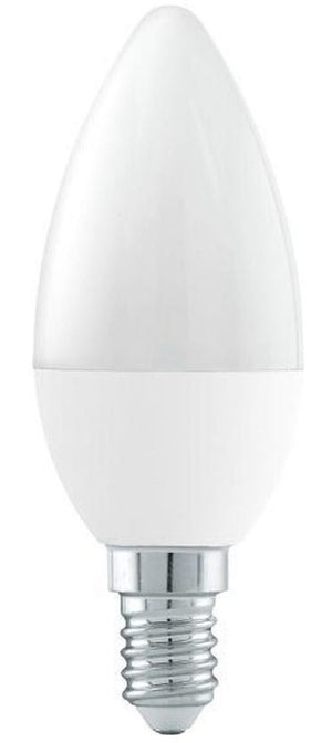 LED kaarslamp E14 warmwit 3000K - 6W - mat glas