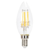 Kaarslamp E14 dimbaar warmwit | C35 LED 4W~400Lm=38W halogeen verlichting | helder glas - 2700K - LEDPLANET.NL