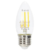 Kaarslamp E27 dimbaar daglichtwit | C35 LED 4W~400Lm=38W halogeen verlichting | helder glas - 6500K - LEDPLANET.NL
