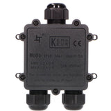 Waterdichte Kabeldoos IP68 - T-Connector - Voor Kabels 4-14mm - Zwart
