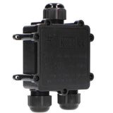 Waterdichte Kabeldoos IP68 - T-Connector - Voor Kabels 4-14mm - Zwart