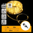 Aigostar LED lichtslangen van 20 meter met 200 LED's voor kerst versiering, waterdicht en geschikt voor binnen en buiten