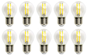 Kogellamp 10 stuks | G45 E27 LED 4W=40W gloeilamp | daglichtwit 6500K