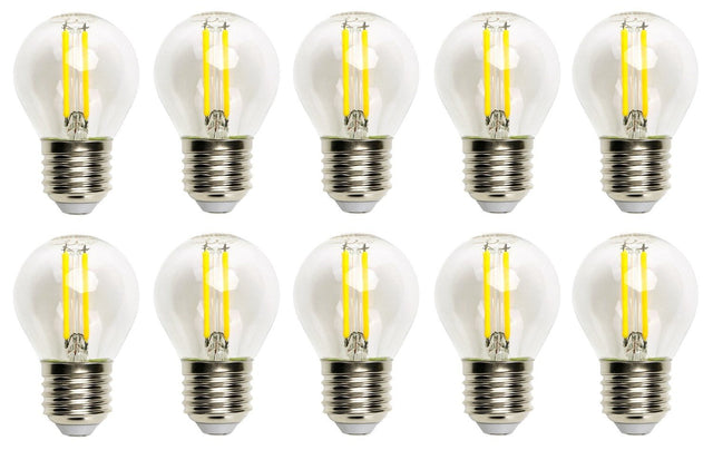Kogellamp 10 stuks | G45 E27 LED 4W=40W gloeilamp | daglichtwit 6500K - LEDPLANET.NL