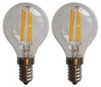 Kogellamp E14 2 stuks warmwit | G45 LED 4W~470Lm=40W | 2700K 230V - LEDPLANET.NL